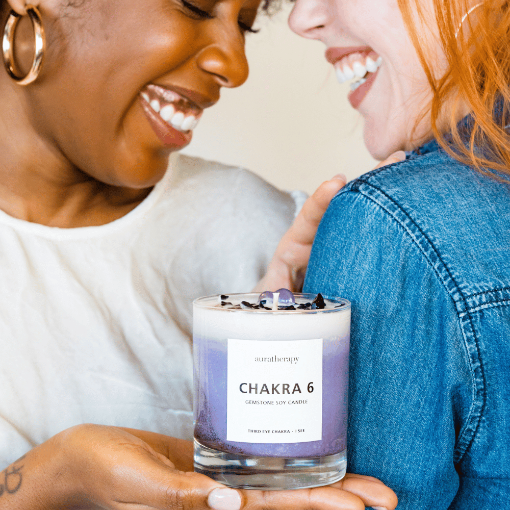 Healing Gemstone Chakra Candles