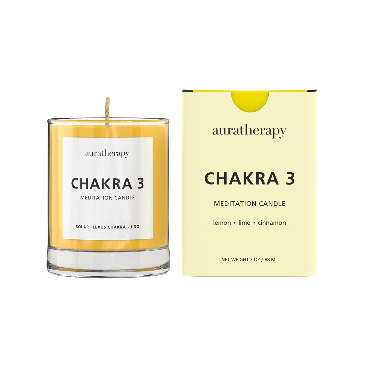 Chakra 3 - Solar Plexus Meditation Candle | Auratherapy