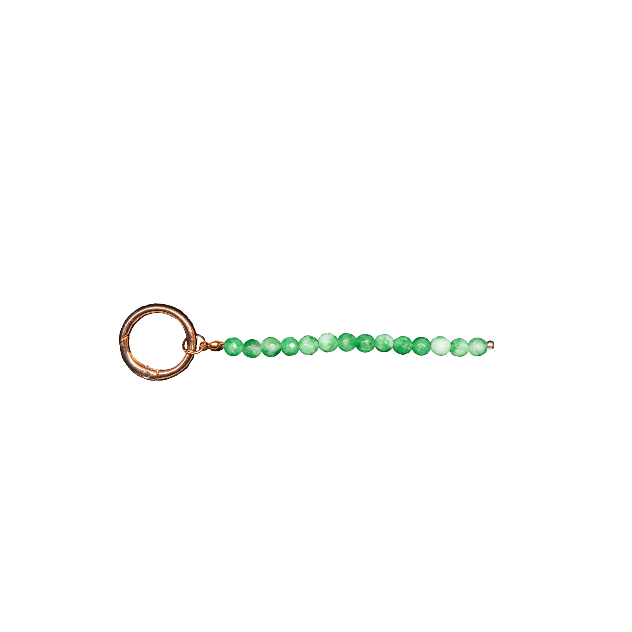 Green Chalcedony Aura Keychain