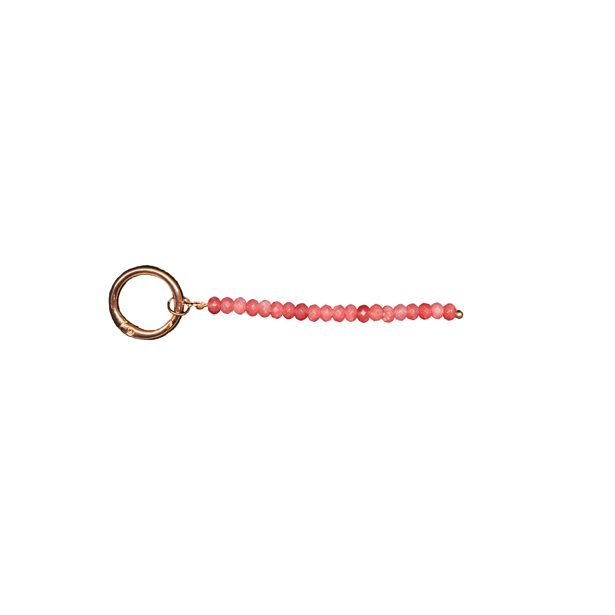 Red Chalcedony Aura Keychain