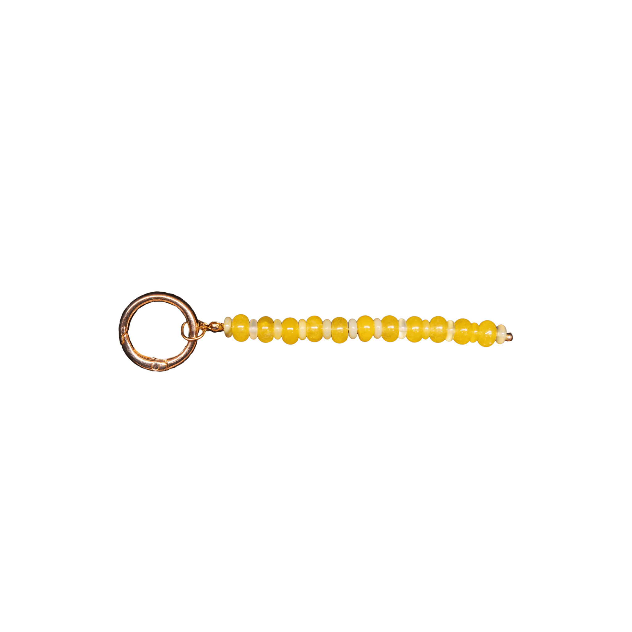 Yellow Chalcedony Aura Keychain