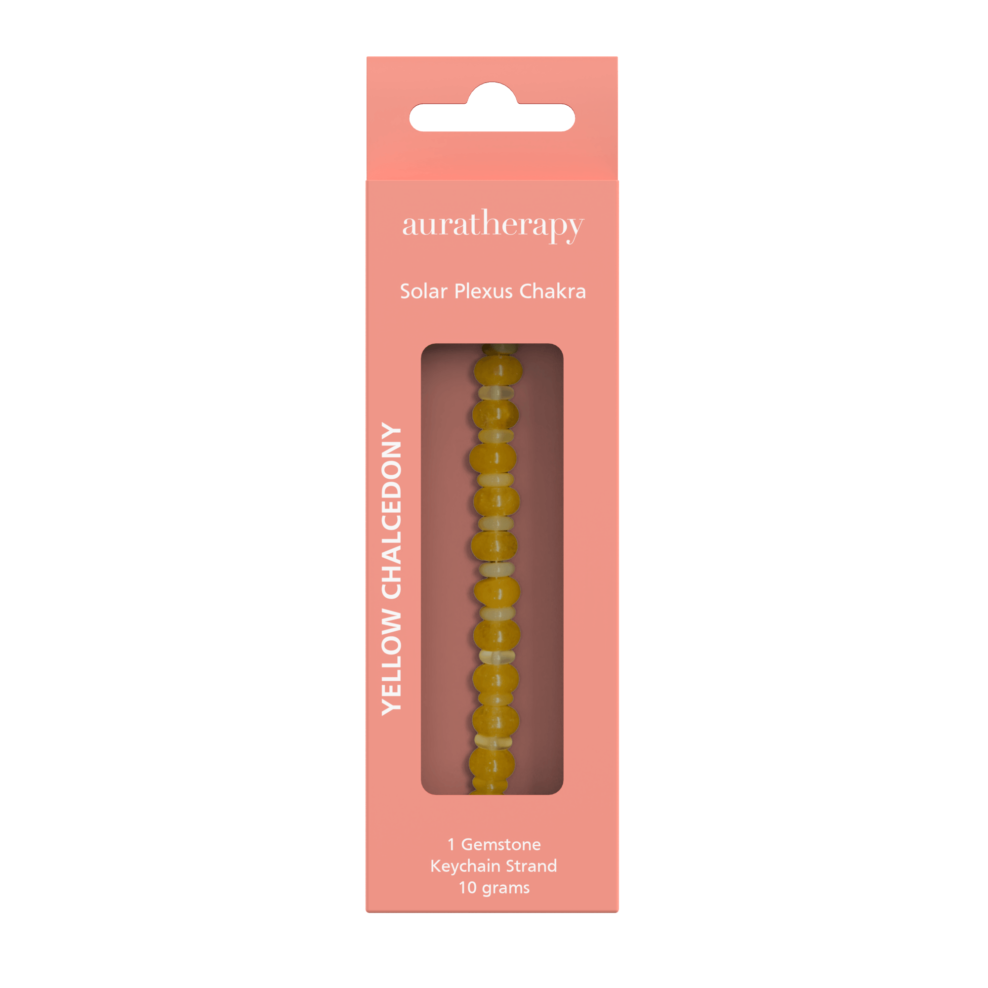 Yellow Chalcedony Aura Keychain
