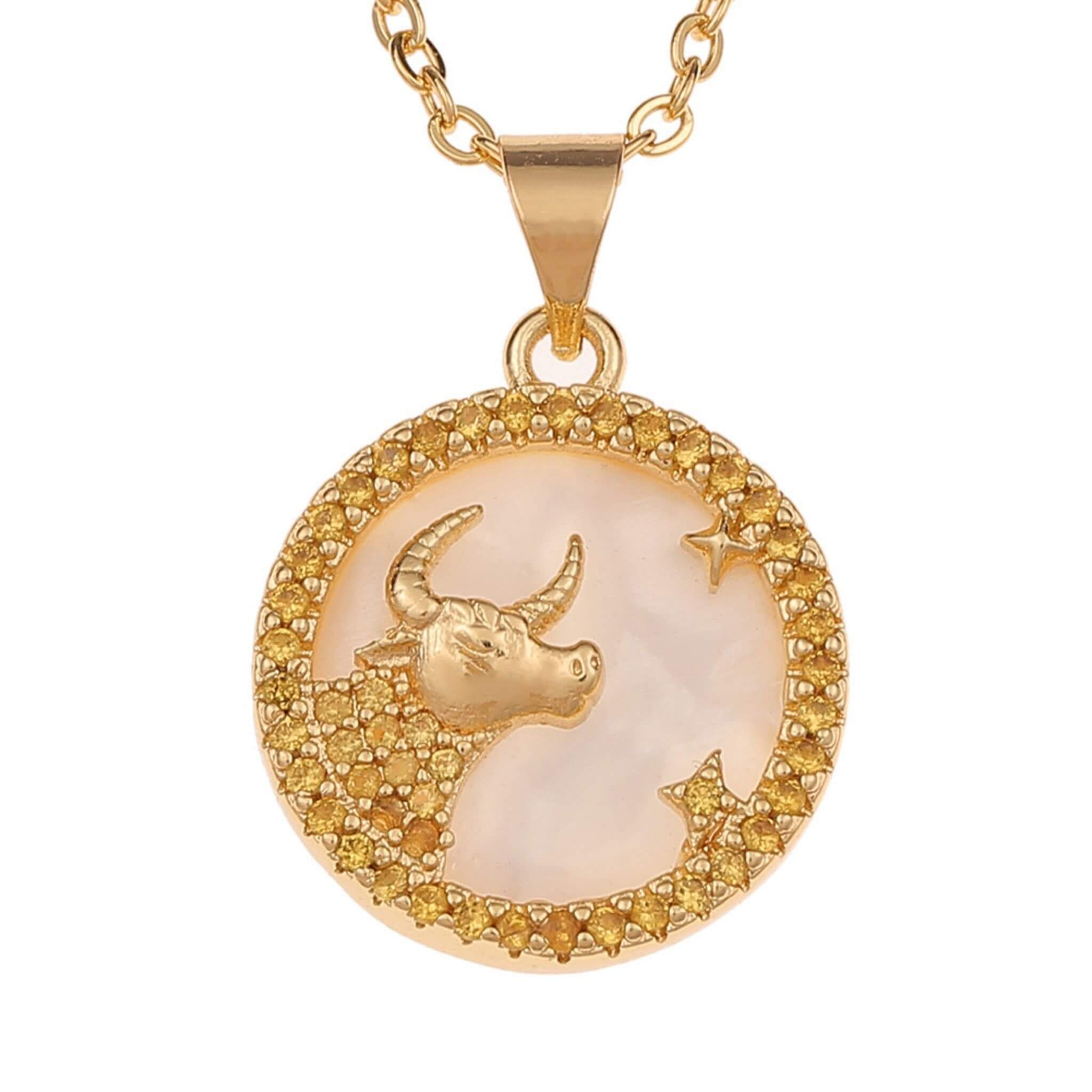 Taurus Zodiac Necklace