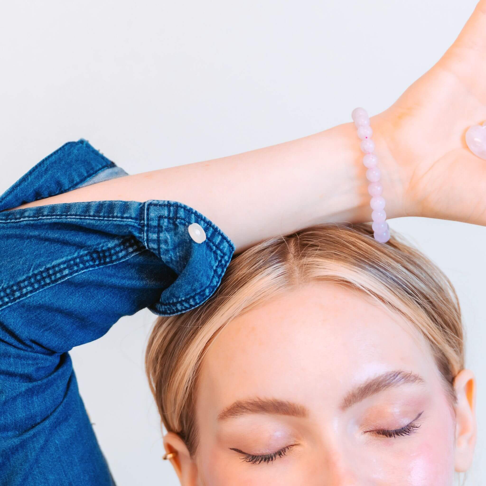 Rose Quartz Heart Chakra Gemstone Bracelet