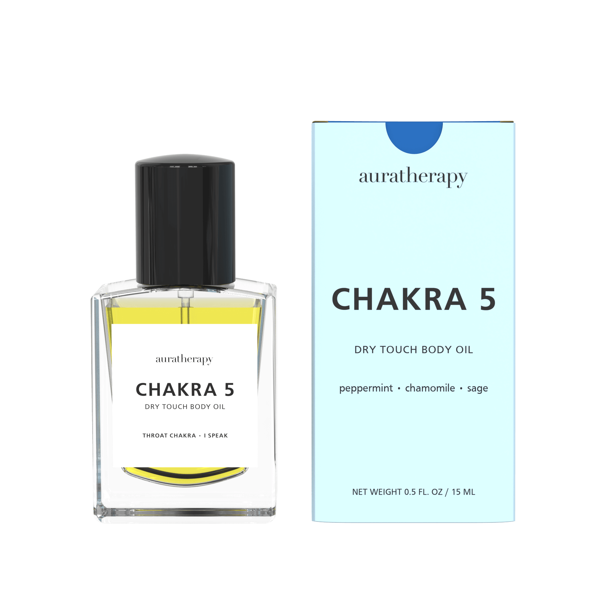 Chakra 5 Dry Touch Healing Body Oil