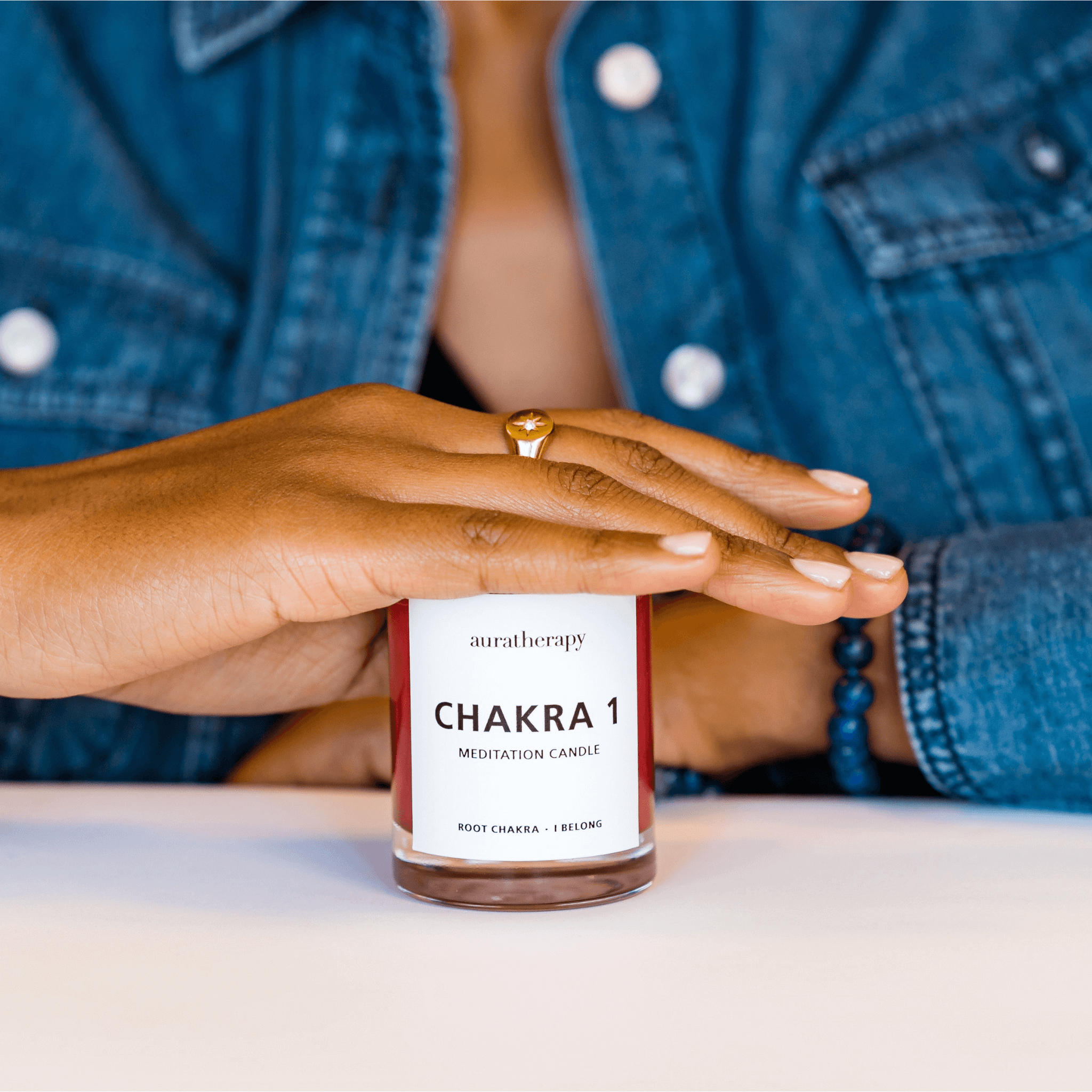 Chakra 1 Root Meditation Candle