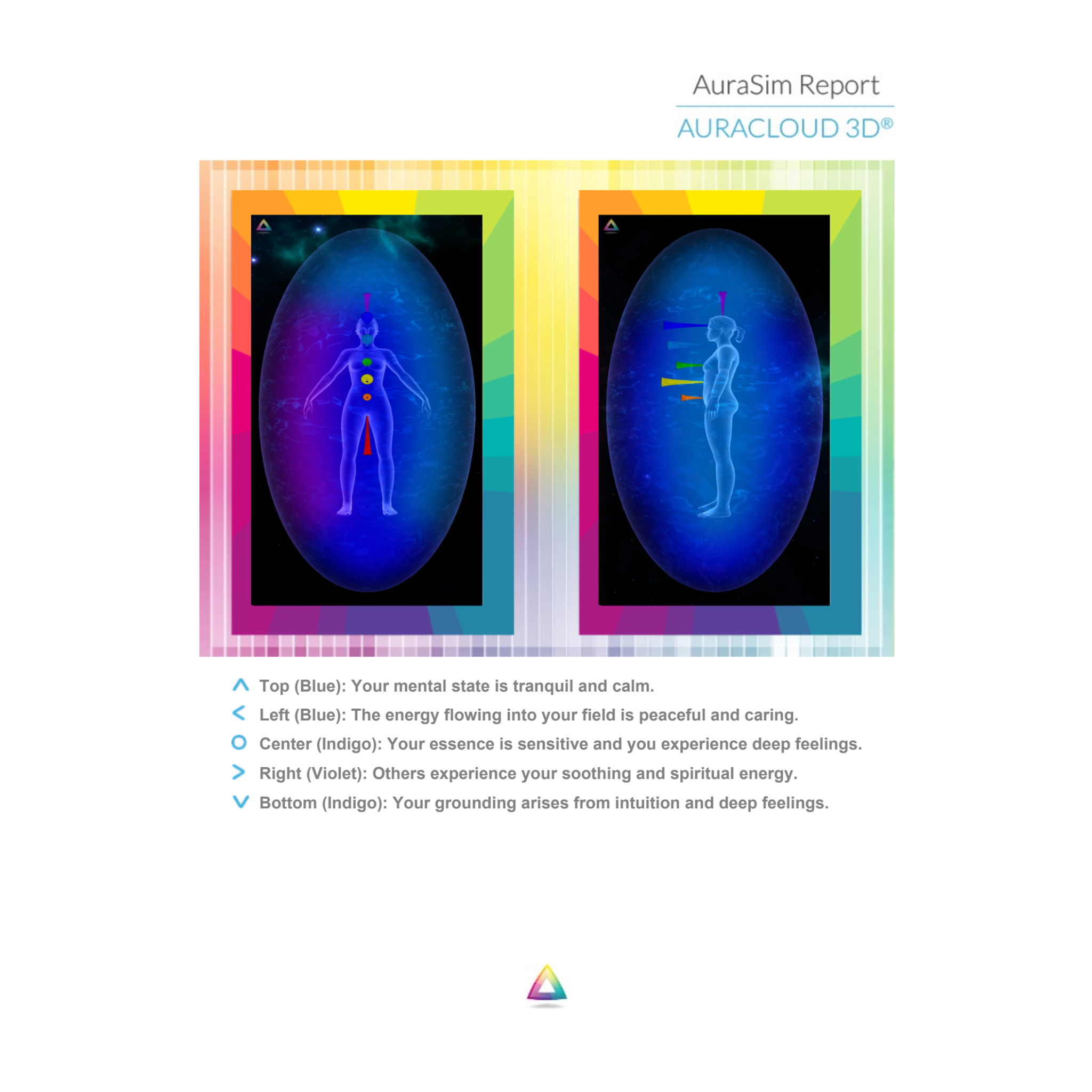 Pop up Detailed Aura Report