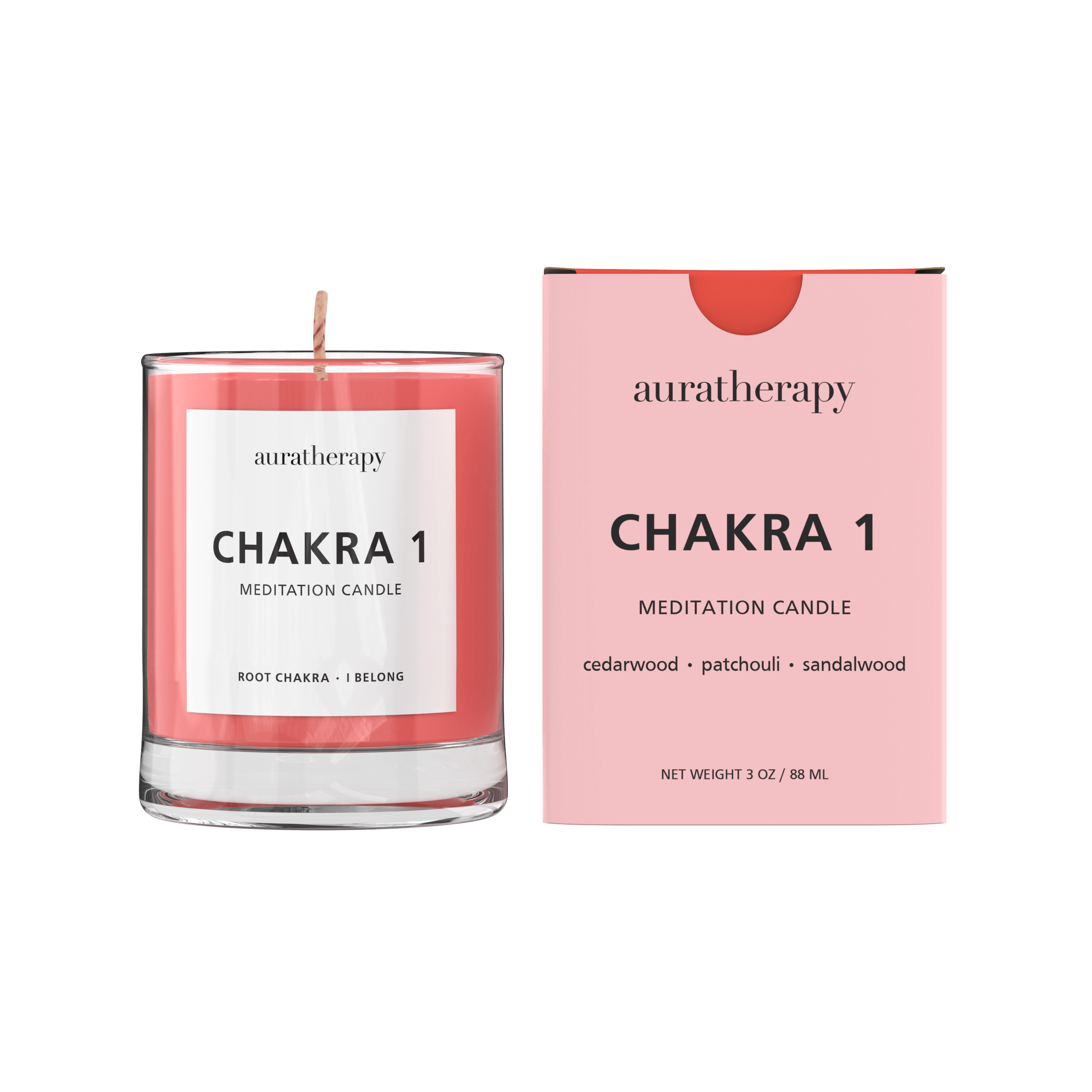 Chakra 1 Meditation Candle