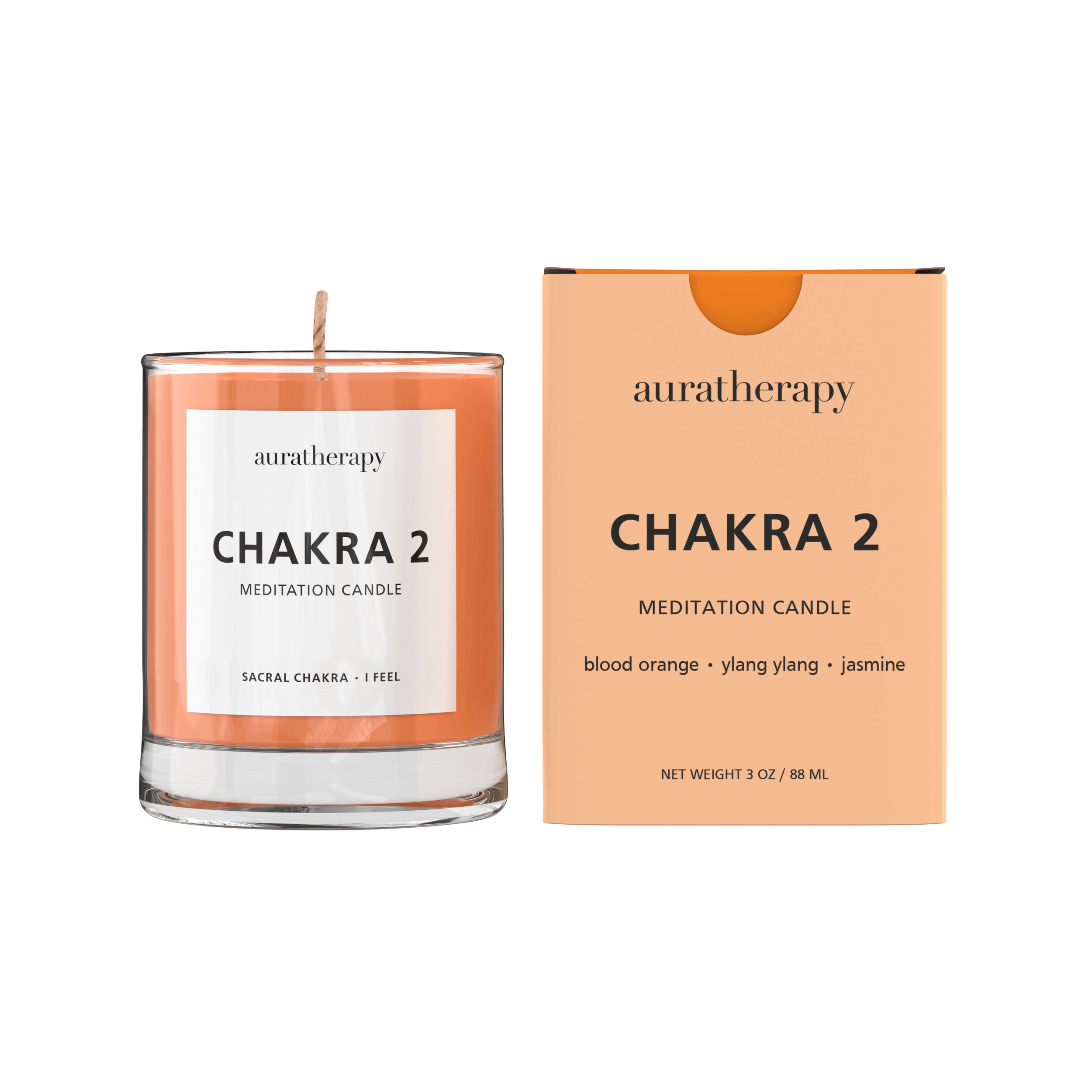 Chakra 2 Meditation Candle