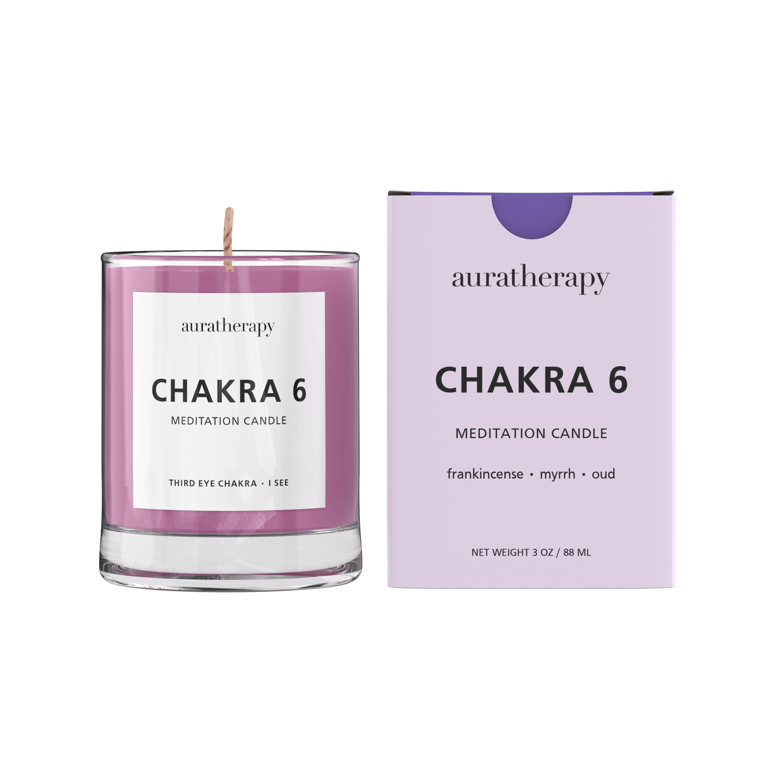 Chakra 6 Meditation Candle