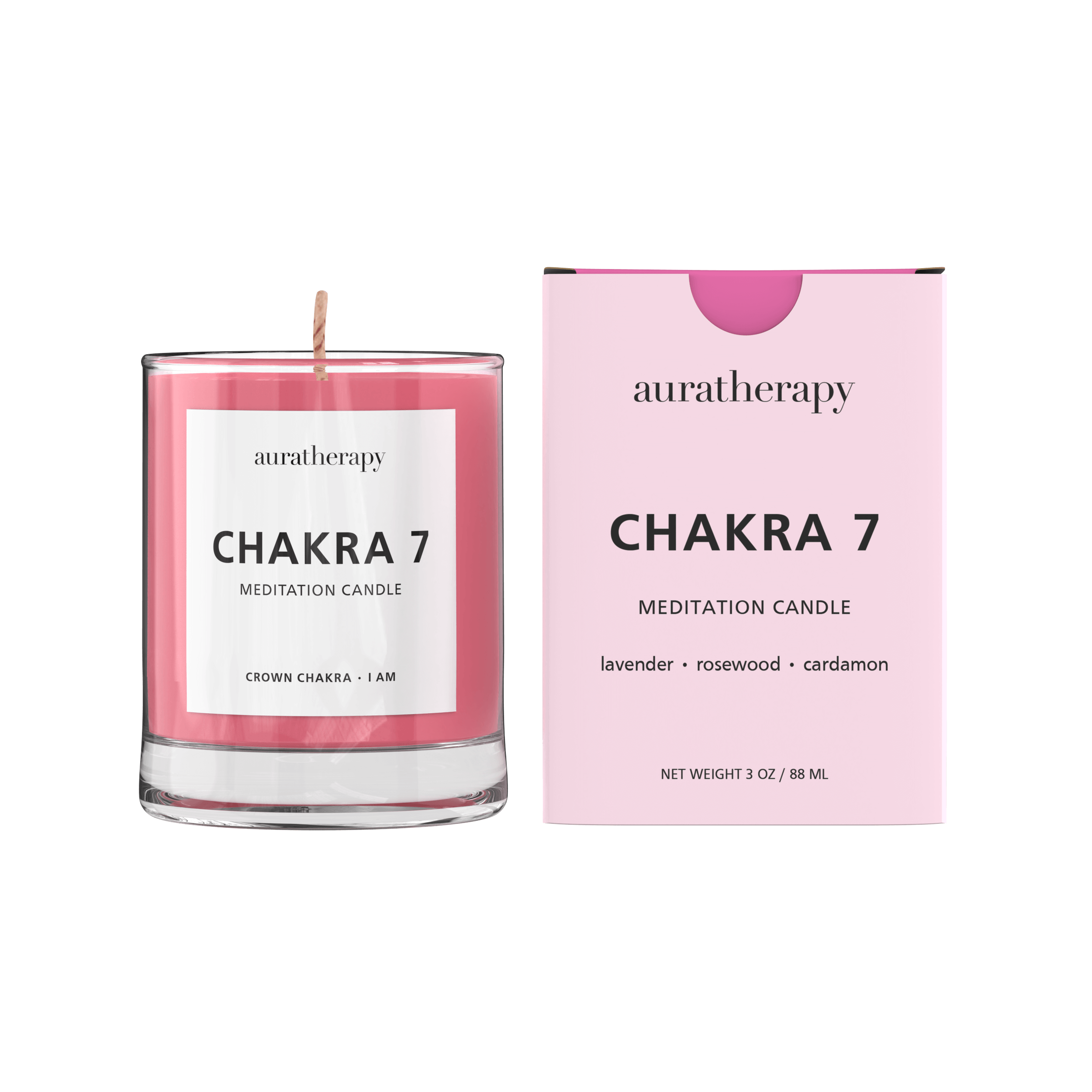 Chakra 7 Meditation Candle