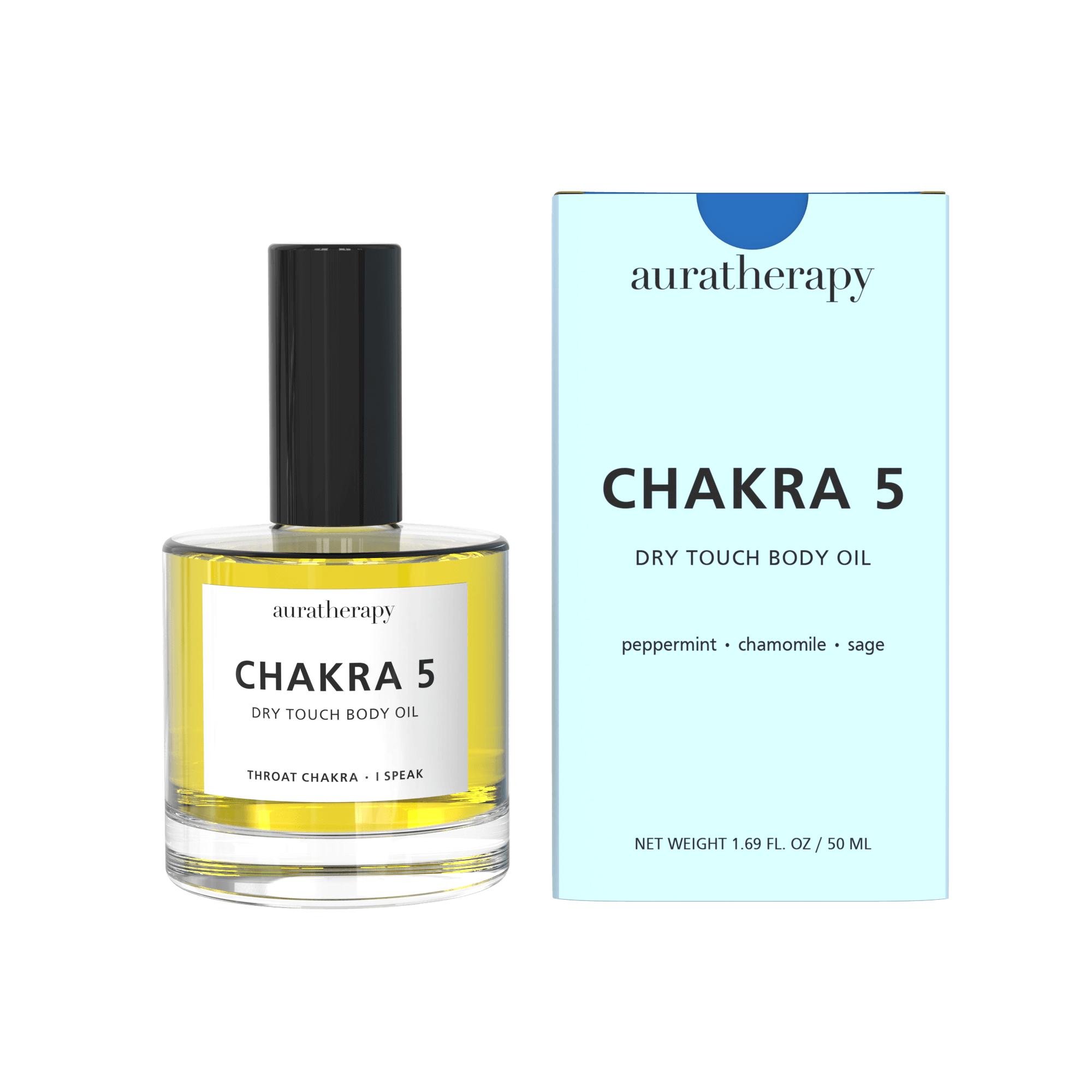 Chakra 5 Dry Touch Healing Body Oil