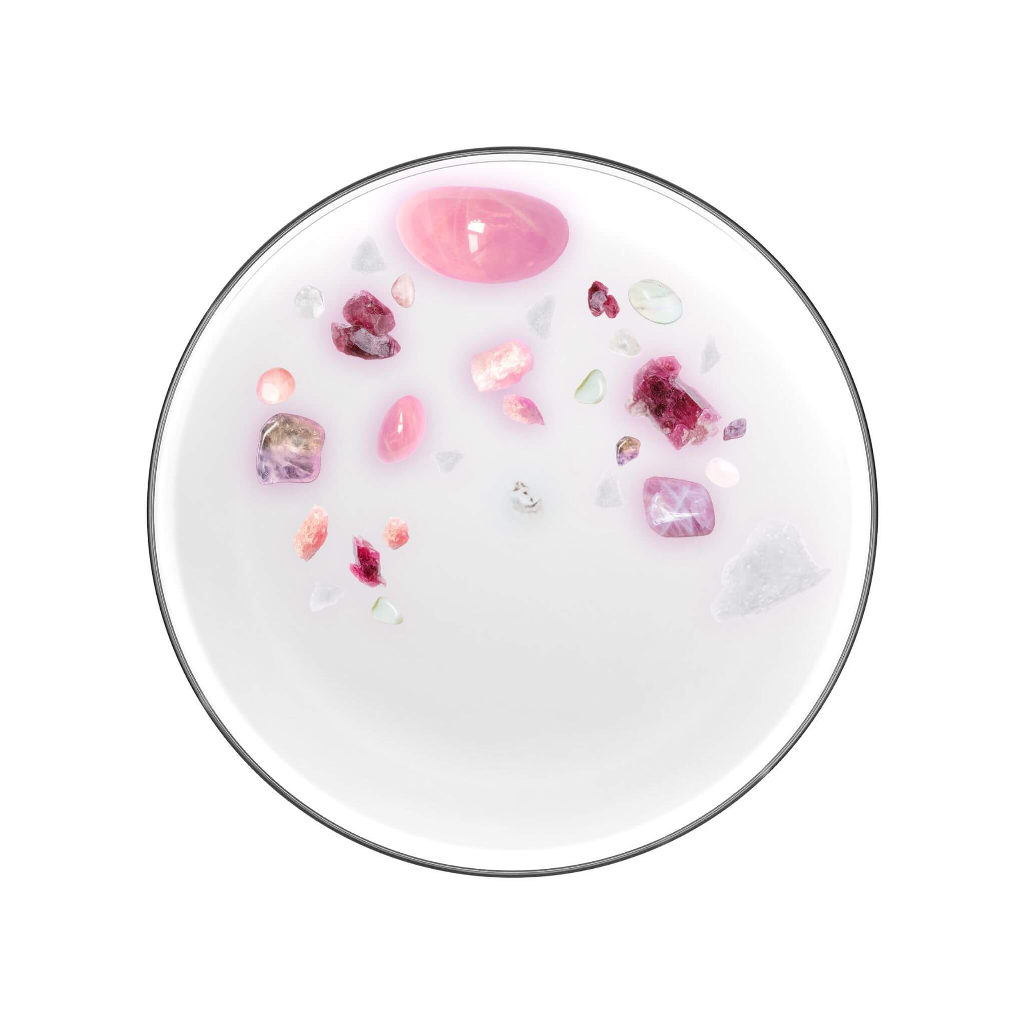 Chakra 7 Strawberry Quartz Gemstone Candle