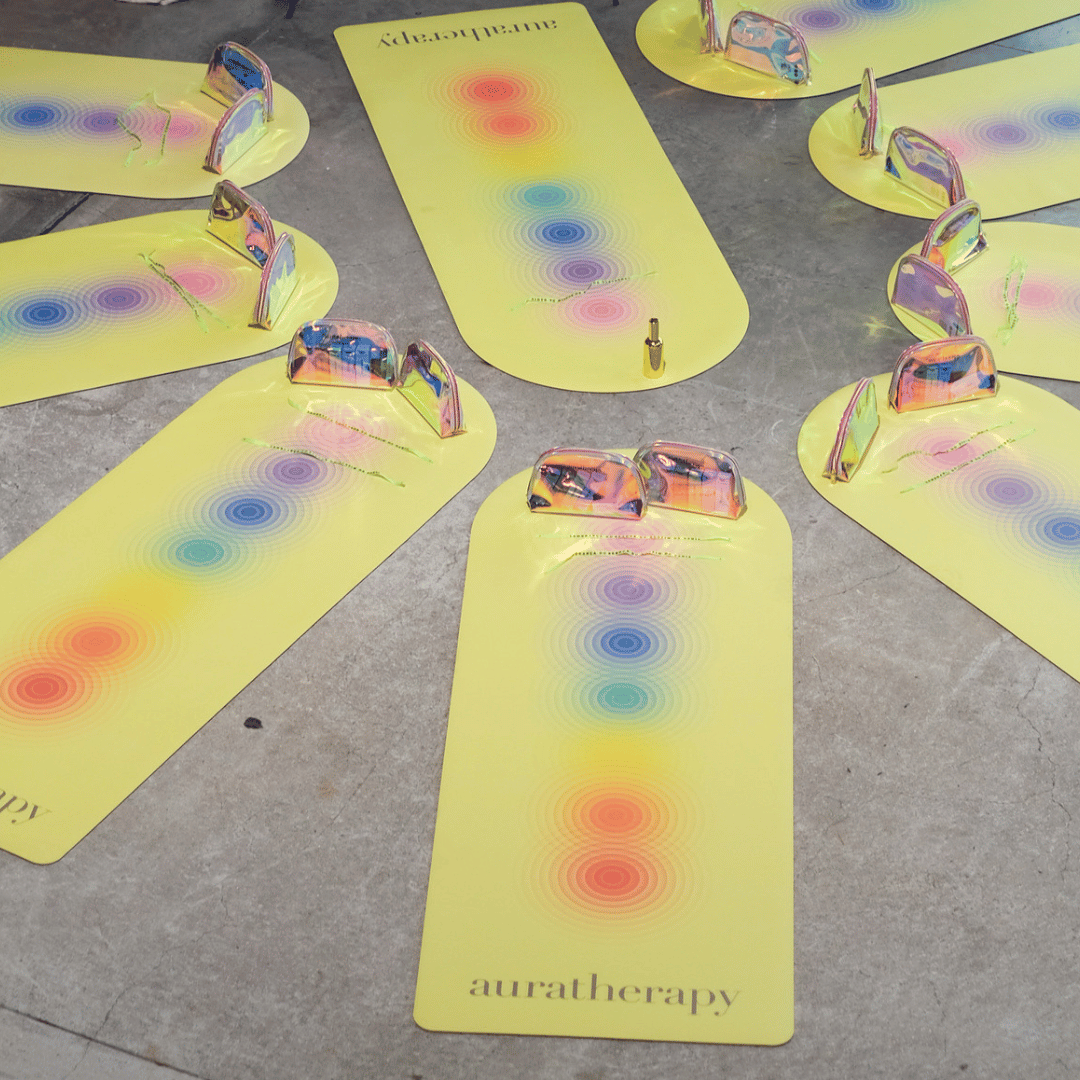 Vibe & Glow Yoga Mat - Yellow