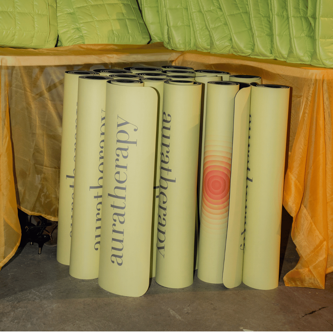 Vibe & Glow Yoga Mat - Yellow
