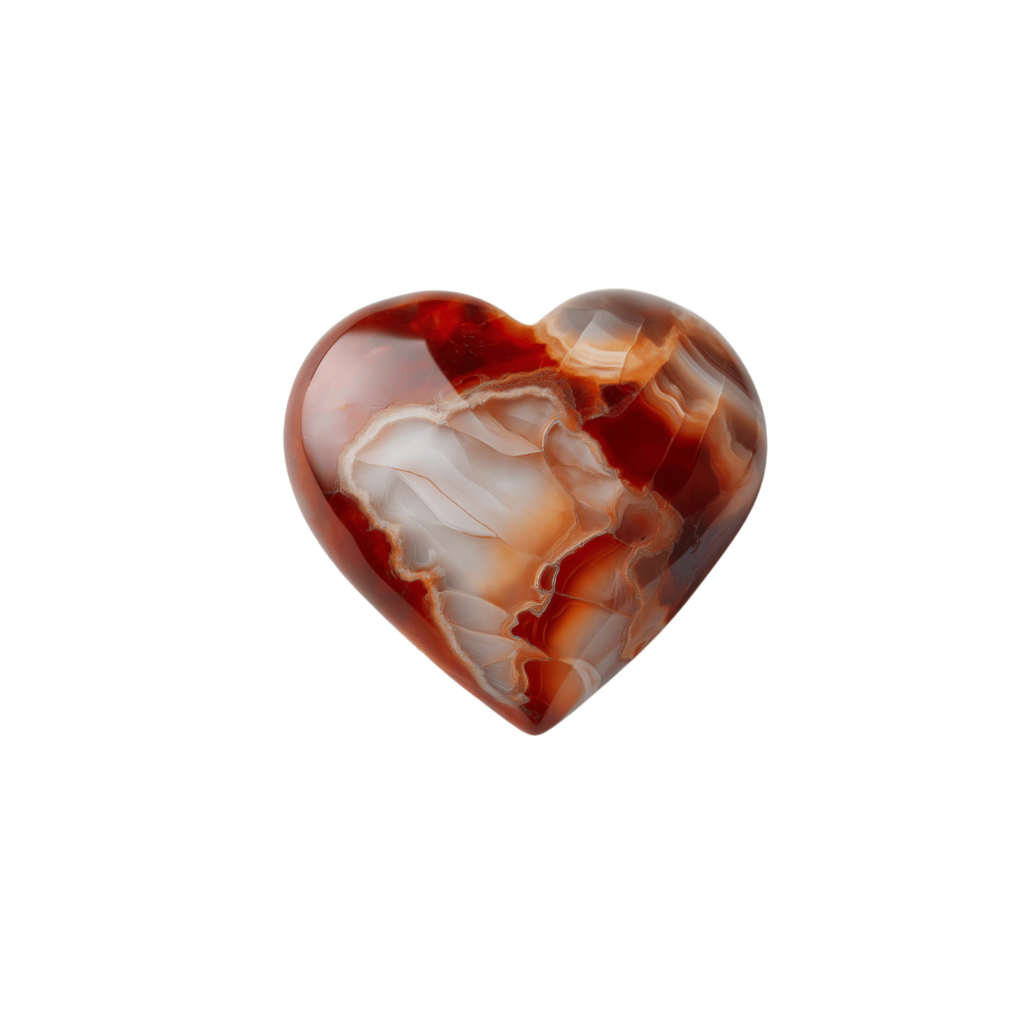 Carnelian Heart Crystal for your root, sacral and solar plexus chakras