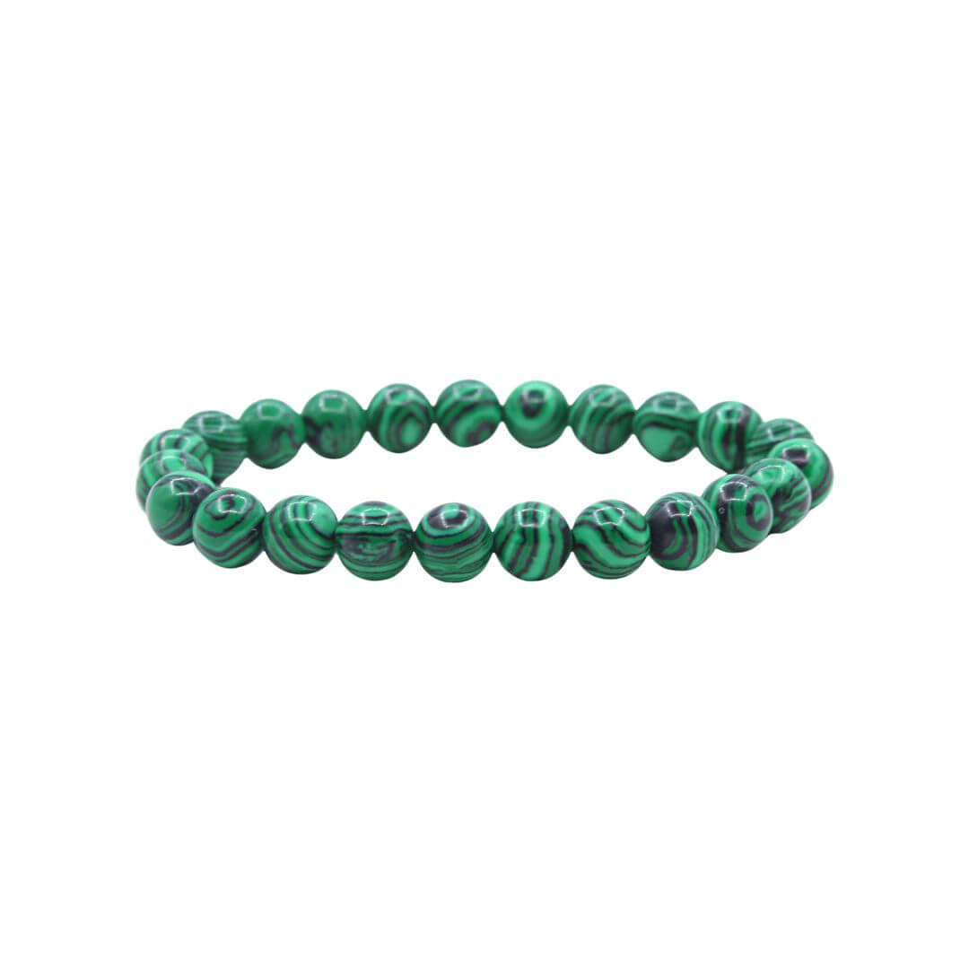 Malachite Heart Chakra Gemstone Bracelet