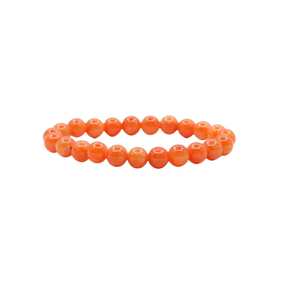 Orange Chalcedony Sacral Chakra Gemstone Bracelet