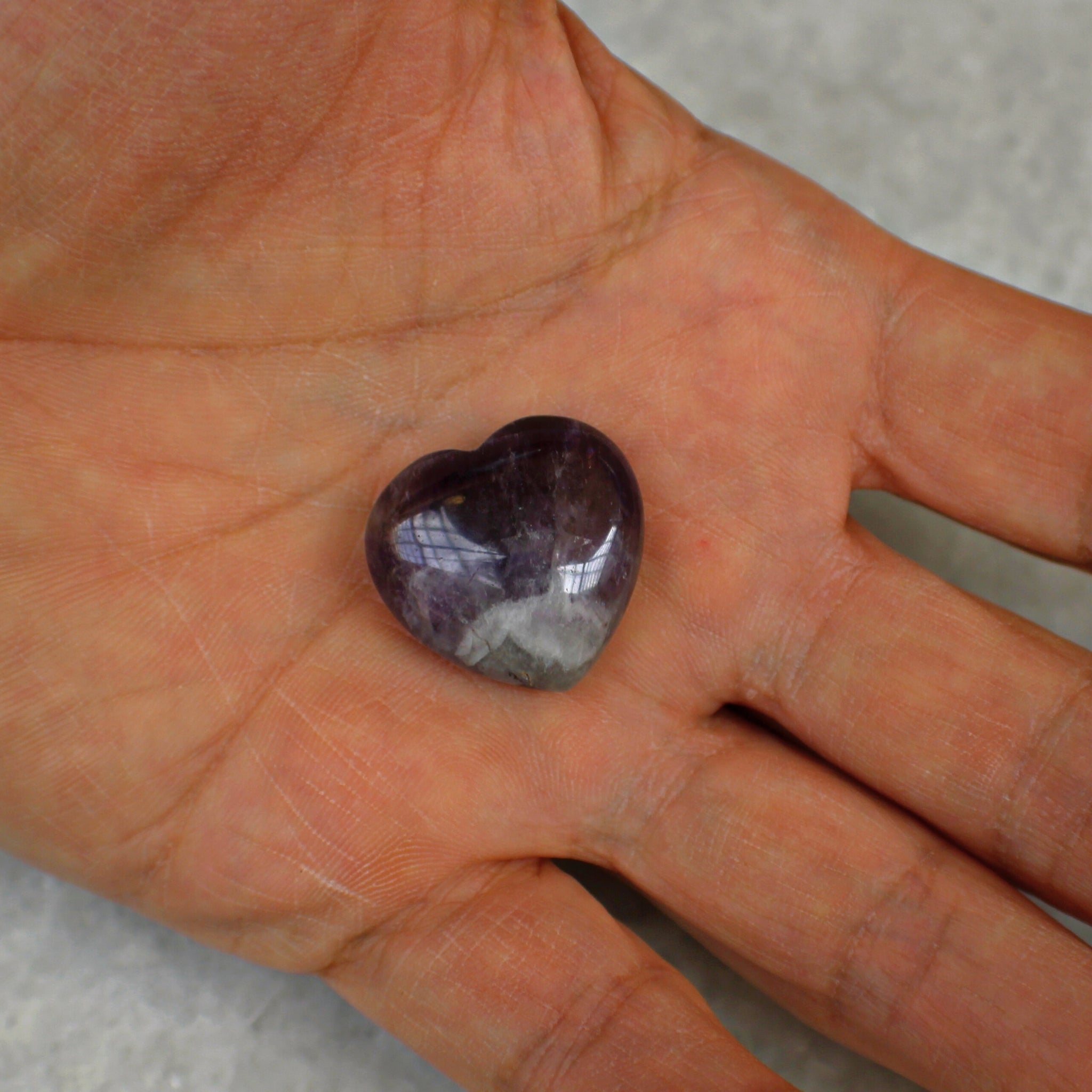 Amethyst Crystal Heart