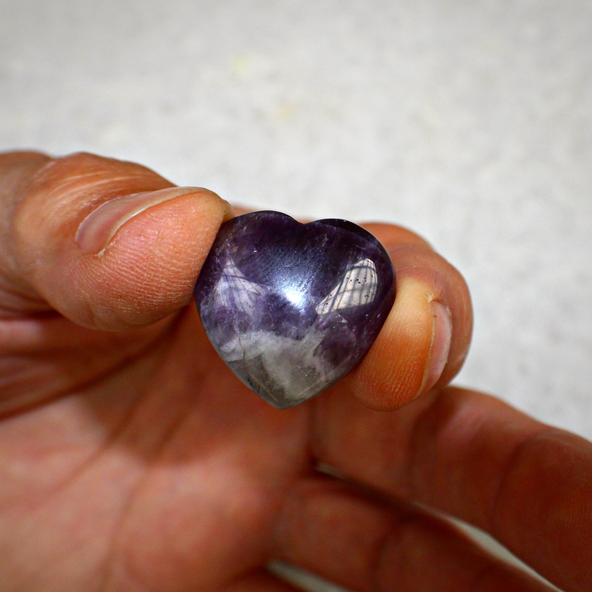 Amethyst Crystal Heart