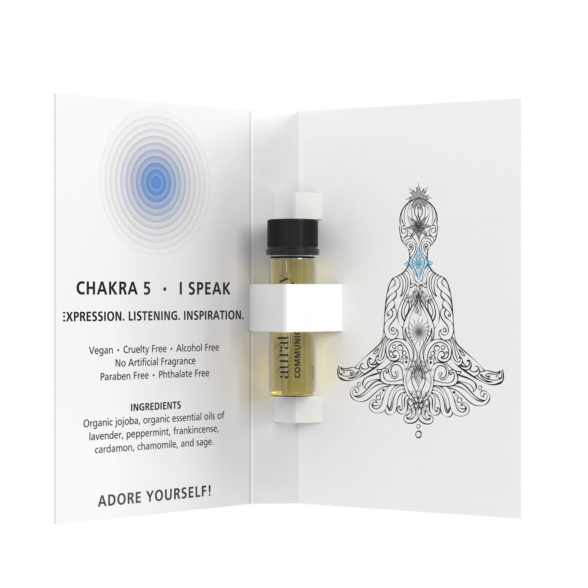 Sample Chakra 5 Communication Roll On Perfume Oil