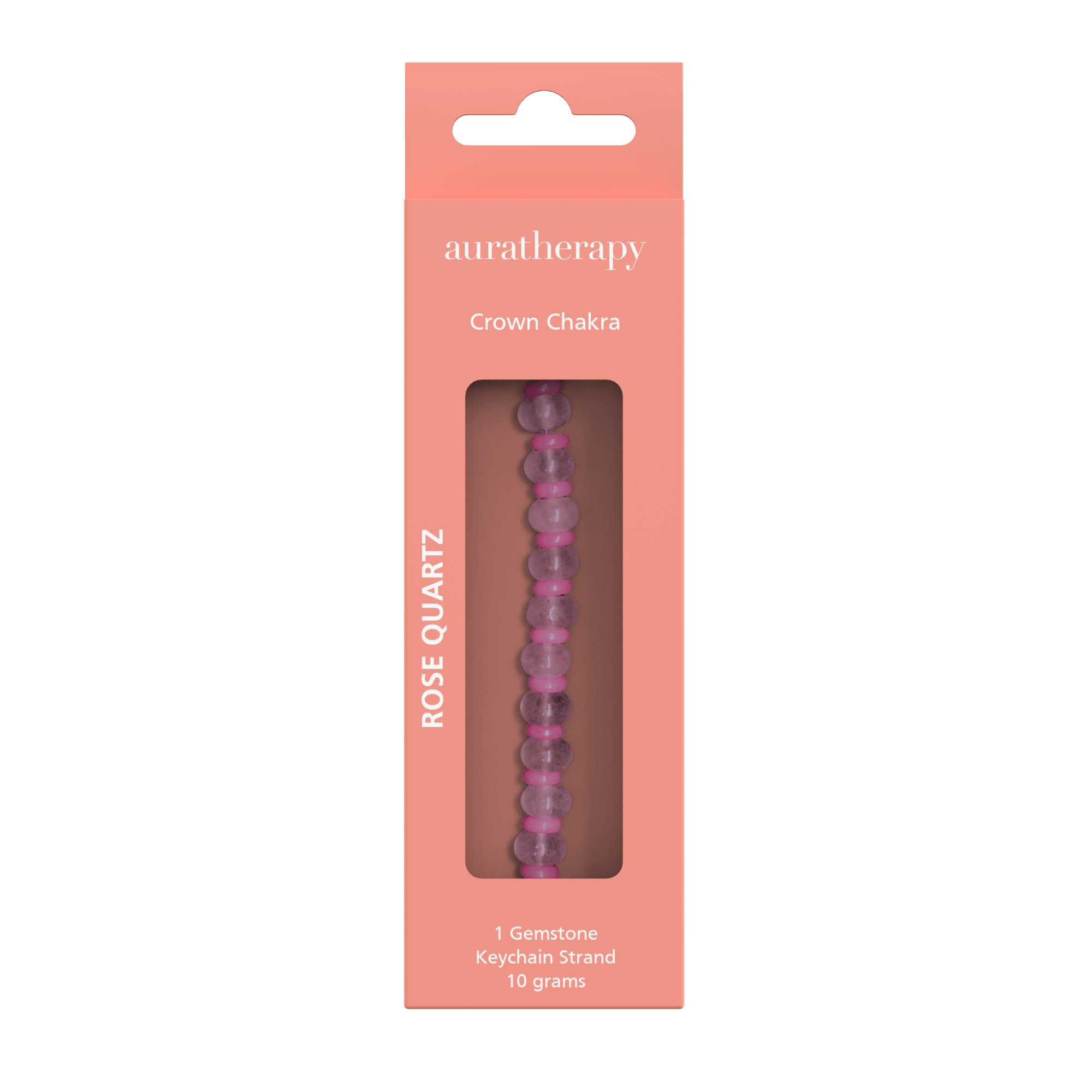 Rose Quartz Aura Keychain