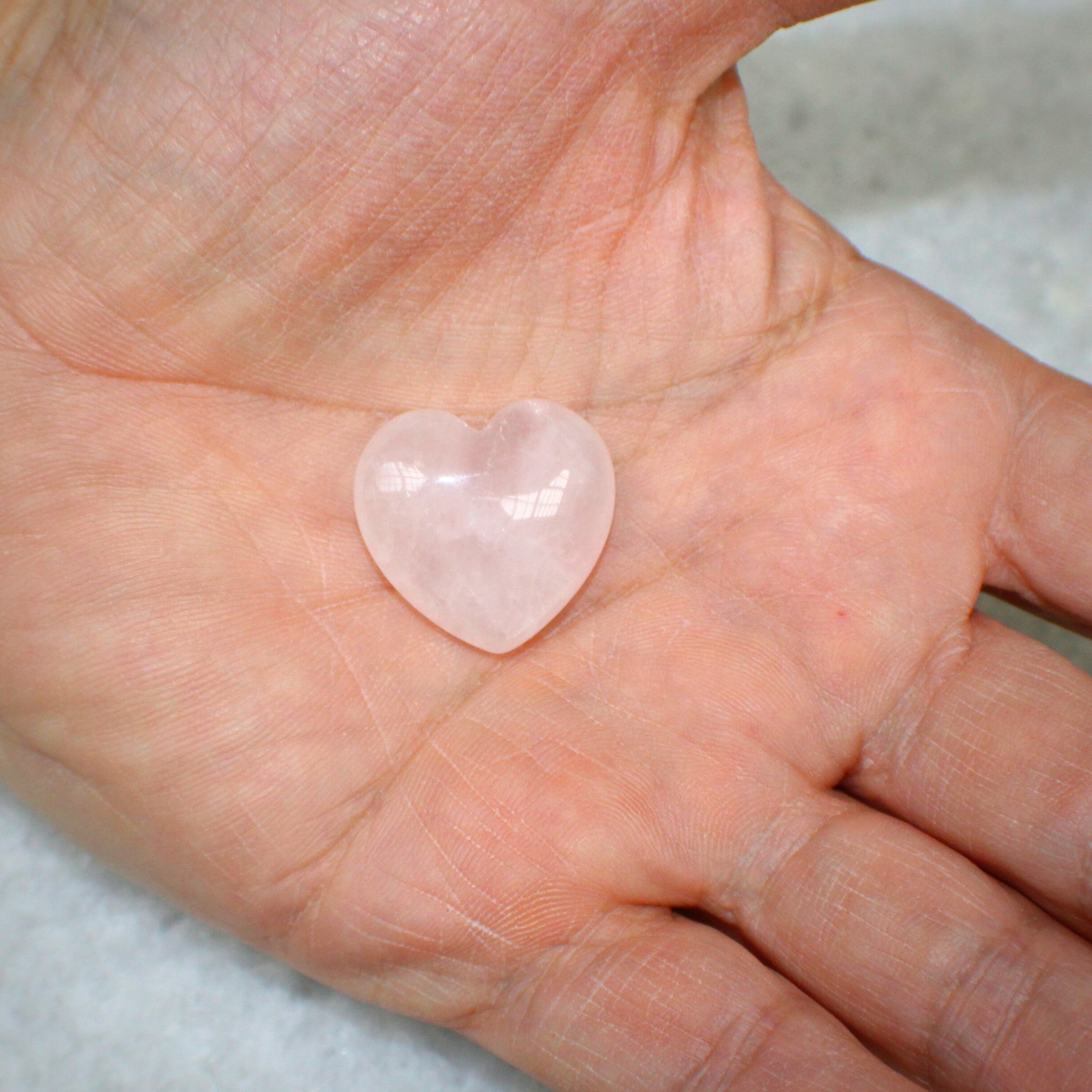 Rose Quartz Crystal Heart