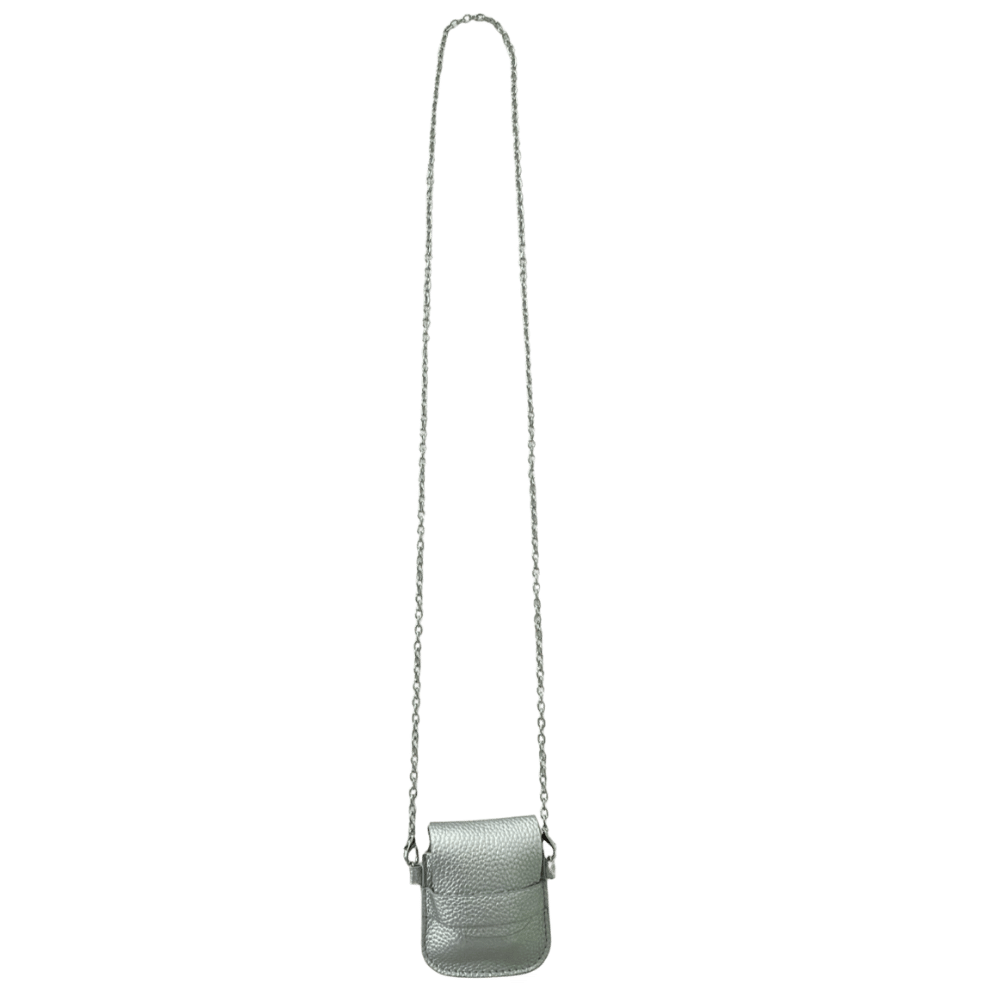 Moodzee Cross Over Bag with Chain silver