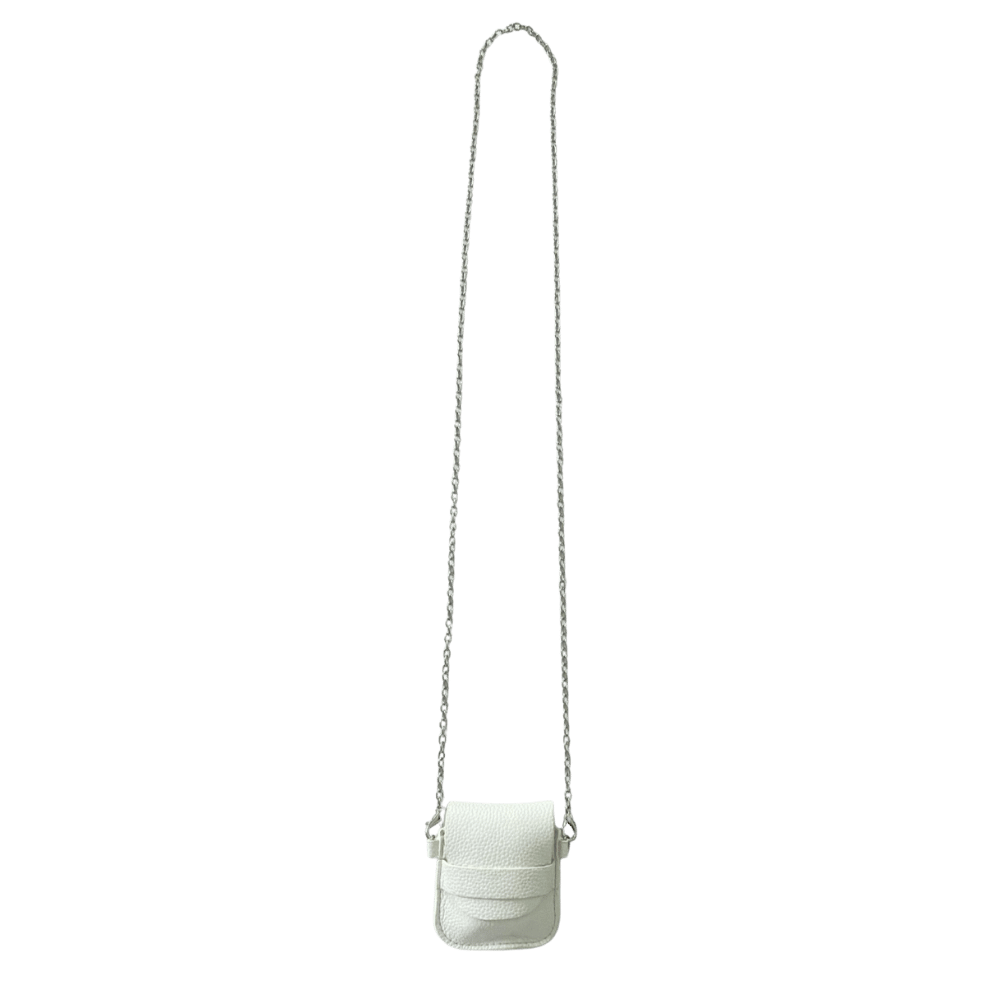 Moodzee Cross Over Bag with Chain white